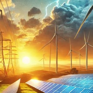 solar and wind farm image